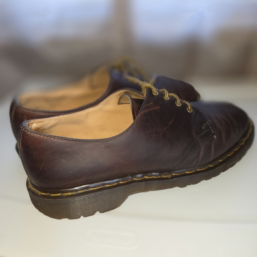 Dr. Martens vintage England brown derby Brown Leather Men's Shoes - Picture 6 of 15